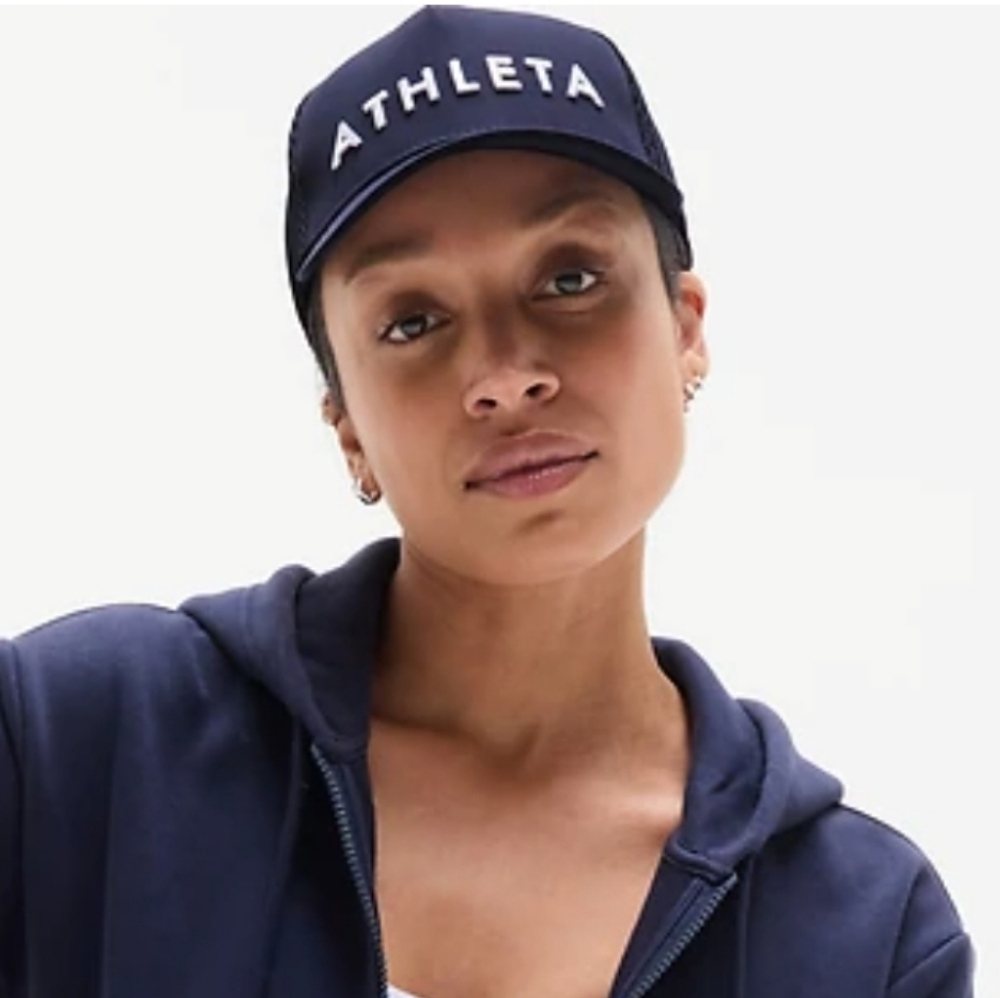Athleta Icon Trucker Hat In Navy